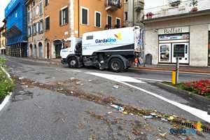 Garda Uno Igiene Urbana: ordine e pulizia sulle strade dopo il maltempo