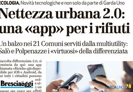 Brescia Oggi: Nettezza urbana 2.0: una «app» per i rifiuti