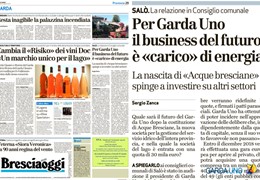 Brescia Oggi: Per Garda Uno il business del futuro è «carico» di energia